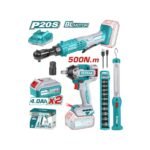 TOTAL Cordless 3 pcs combo kit Li-ion 20V / 4Ah / 2 ΜΠΑΤ (TOSLI240461E)
