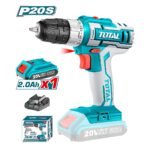 TOTAL CORDLESS DRILL LI - ION 20V / 2AH / 45NM