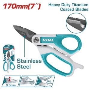 TOTAL ELECTRICIAN'S SCISSORS 170MM