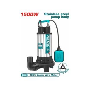 TOTAL INOX SEWAGE WATER SUBMERSIBLE PUMP WITH CUTTING BLADE 1.500W