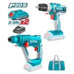 TOTAL LI-ION CORDLESS COMBO KIT 20V / 2AH