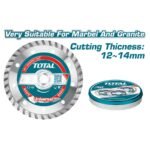 TOTAL TURBO DIAMOND DISC 230MM 5PCS METAL BOX