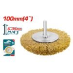 TOTAL WIRE WHEEL FOR DRILLS 100MM