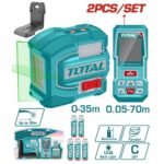 TOTAL ΑΛΦΑΔΙ ΑΥΤΟ-ΟΡΙΖΟΝΤΙΟΥΜΕΝΟ LASER + ΜΕΤΡΗΤΗΣ ΑΠΟΣΤ. LASER 70m (TOSLL0401)