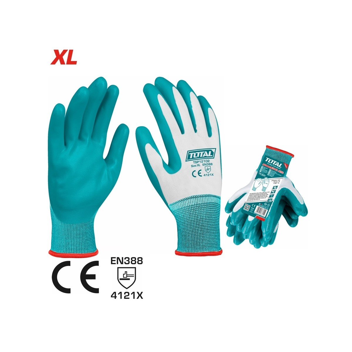 TOTAL ΓΑΝΤΙΑ ΝΙΤΡΙΛΙΟΥ TSP1202 N-10(XL)