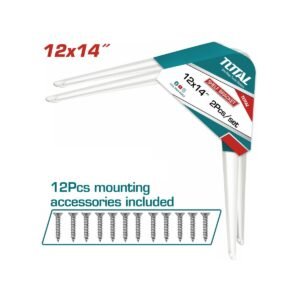 TOTAL ΓΩΝΙΑ ΡΑΦΙΩΝ ΛΕΥΚΗ 30 Χ 35cm 2ΤΕΜ