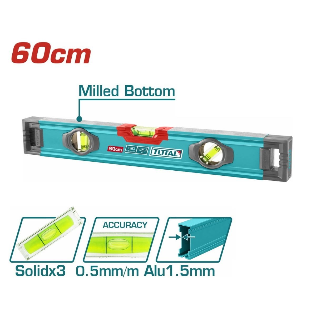 TOTAL ΕΠΑΓΓ. ΑΛΦΑΔΙ ΑΛΟΥΜΙΝΙΟΥ 60cm (TMT26028)