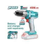 TOTAL ΕΠΑΓΓ. ΔΡΑΠΑΝΟΚΑΤΣΑΒΙΔΟ ΚΡΟΥΣΤΙΚΟ ΜΠΑΤ. Li-ion 20V / 45Nm ΧΩΡΙΣ ΜΠΑΤΑΡΙΑ & ΦΟΡΤΙΣΤΗ