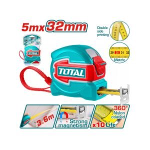 TOTAL ΕΠΑΓΓ. ΜΕΤΡΟΤΑΙΝΙΑ 5m X 32mm ΜΕΤΡΙΚΟ (TMT80532M)