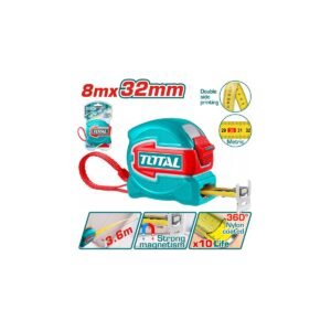 TOTAL ΕΠΑΓΓ. ΜΕΤΡΟΤΑΙΝΙΑ 8m X 32mm ΜΕΤΡΙΚΟ (TMT80832M)