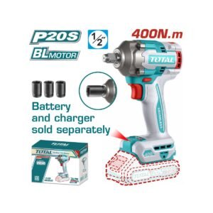 TOTAL ΕΠΑΓΓ. ΜΠΟΥΛΟΝΟΚΛΕΙΔΟ ΜΠΑΤ. Li-ion 20V / 400Nm ΧΩΡΙΣ ΜΠΑΤΑΡΙΑ & ΦΟΡΤΙΣΤΗ (TIWLI20401)