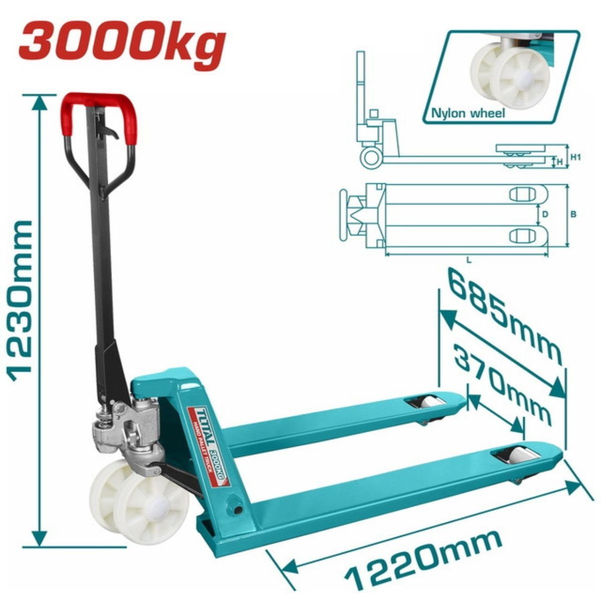 TOTAL ΕΠΑΓΓ. ΠΑΛΕΤΟΦΟΡΟ 3.000Kg (THT302301)