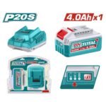 TOTAL ΕΠΑΓΓ. ΣΕΤ 1τεμ ΜΠΑΤ. TFBLI2002 Li-ion 20V/4Ah + 1τεμ ΦΟΡΤΙΣΤΗΣ TFCLI2001 (TFBCPK1012)