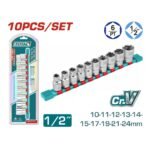 TOTAL ΕΠΑΓΓ. ΣΕΤ ΚΑΡΥΔΑΚΙΑ 1/2" 10ΤΕΜ (THT121101)