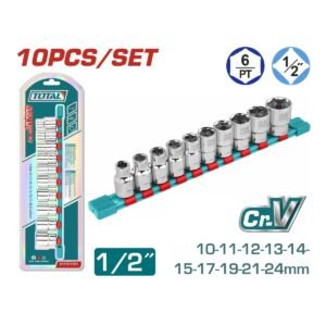 TOTAL ΕΠΑΓΓ. ΣΕΤ ΚΑΡΥΔΑΚΙΑ 1/2" 10ΤΕΜ (THT121101)