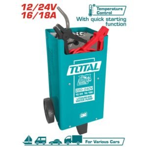 TOTAL ΕΠΑΓΓ. ΦΟΡΤΙΣΤΗΣ-ΕΚΚΙΝΗΤΗΣ ΜΠΑΤΑΡΙΩΝ 12/24V / 16-18A / 70-300Ah (TBC2201)