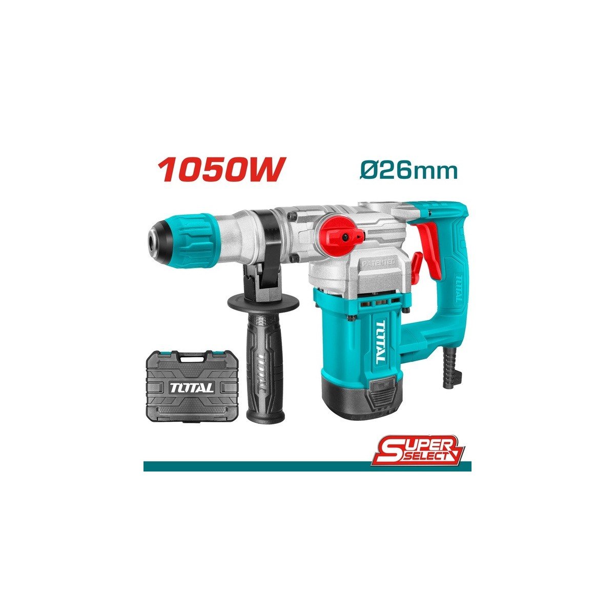 TOTAL ΠΙΣΤΟΛΕΤΟ ΣΚΑΠΤΙΚΟ - ΠΕΡΙΣΤΡ. SDS-PLUS 1.050W