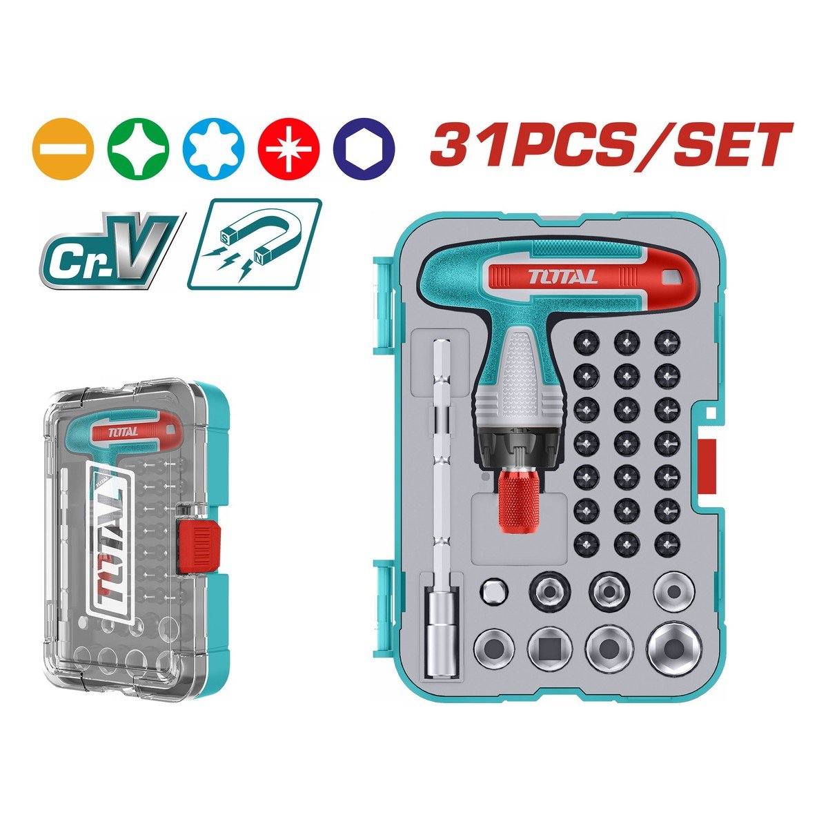 TOTAL ΣΕΤ ΚΑΤΣΑΒΙΔΙ ΚΑΣΤΑΝΙΑΣ ΤΑΦ 31ΤΕΜ (TACSD30316)