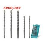 TOTAL ΣΕΤ ΤΡΥΠΑΝΙΑ SDS - PLUS 5ΤΕΜ (TAC190501)