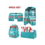 TOTAL ΣΕΤ ΤΣΑΝΤΕΣ + ΘΗΚΕΣ ΕΡΓΑΣΙΑΣ 4ΤΕΜ (TOS230908)