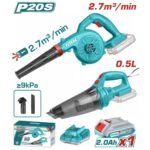 TOTAL ΣΕΤ ΦΥΣΗΤΗΡΑΣ + ΣΚΟΥΠΑΚΙ ΜΠΑΤ. Li-ion 20V / 2Ah / 1 ΜΠΑΤ (TOSLI240998E)