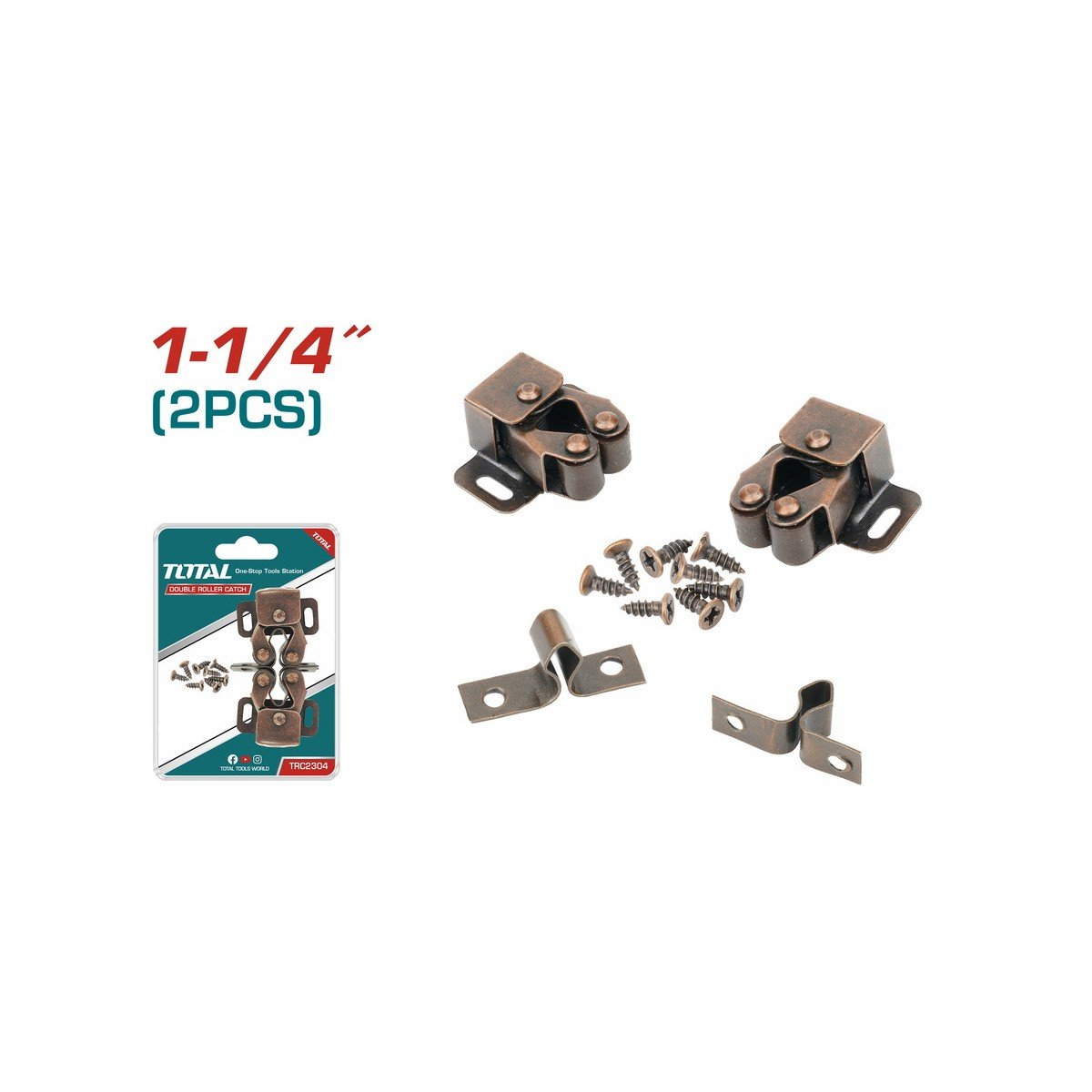 TOTAL ΣΤΟΠ ΠΟΡΤΑΣ ΚΥΛΙΝΔΡΙΚΑ 1-1/4" 2ΤΕΜ