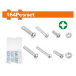 WADFOW 164 Pcs thread screw assortment