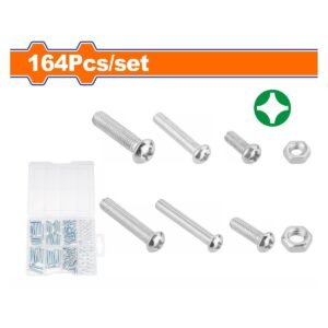 WADFOW 164 Pcs thread screw assortment