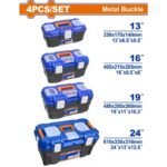 WADFOW 4 Pcs Plastic tool boxes set (WTB4104)