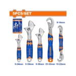 WADFOW 5 Pcs Adjustable wrench set