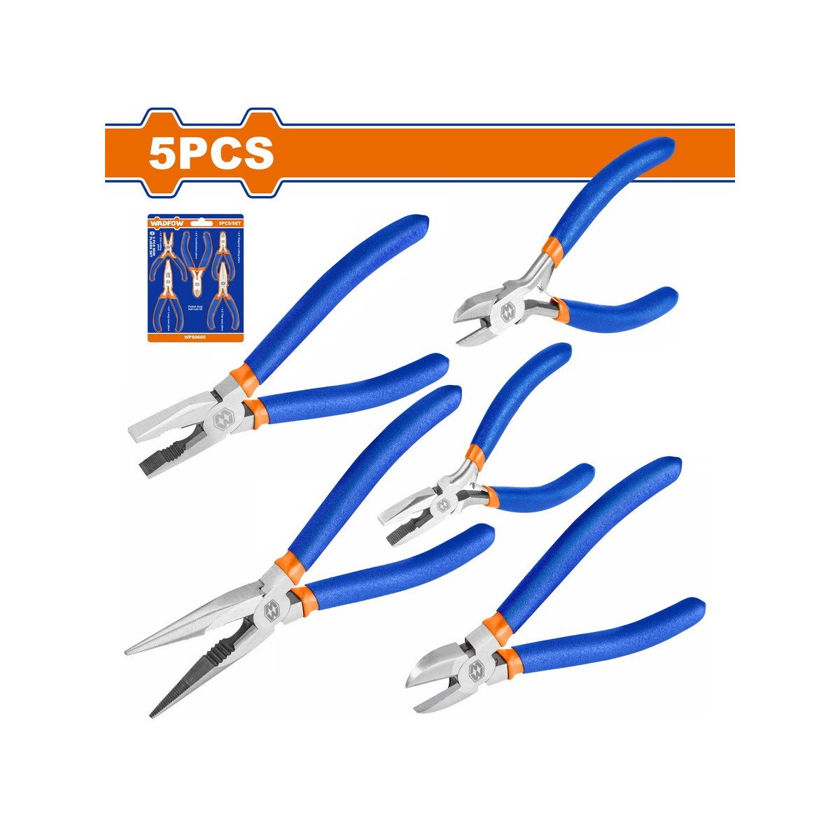 WADFOW 5 Pcs Pliers set 6"