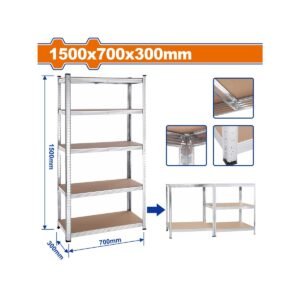 WADFOW 5-Tier adjustable storage shelves 1500X700X300mm (WTS1A73)