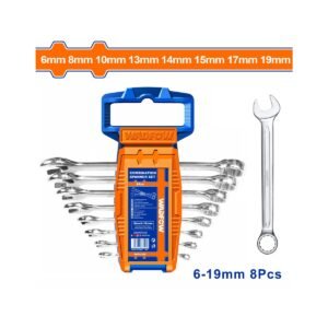 WADFOW Combination spanner set 8pcs / 6-19mm