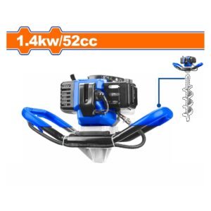 WADFOW Earth auger 52cc / 2HP + Earth auger bits 120mm 1 Operator