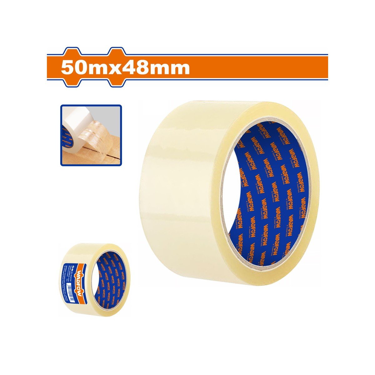 WADFOW Transparent packing tape 48mm Χ 50m