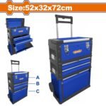 WADFOW Trolley style tool box 520 Χ 320 Χ 720mm (WTB6A72)