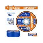 WADFOW ΔΙΣΚΟΣ ΚΟΠΗΣ ΙΝΟΧ/ΜΕΤΑΛΛΟΥ ΙΣΙΟΣ 115 Χ 1mm 50ΤΕΜ ΣΕ ΜΕΤΑΛΛΙΚΟ ΚΟΥΤΑΚΙ (WAC3L45)