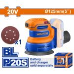 WADFOW ΕΚΚΕΝΤΡΟ ΤΡΙΒΕΙΟ 125mm ΜΠΑΤ. Li-ion 20V ΧΩΡΙΣ ΜΠΑΤΑΡΙΑ & ΦΟΡΤΙΣΤΗ (WRAP5030)