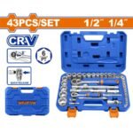 WADFOW ΚΑΣΕΤΙΝΑ ΚΑΡΥΔΑΚΙΑ 1/4" & 1/2" 43ΤΕΜ (WST3D43)