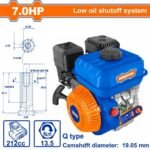 WADFOW ΚΙΝΗΤΗΡΑΣ ΒΕΝΖ. 212cc / 7ΗΡ ΣΦΗΝΑ (WGNAA170Q)