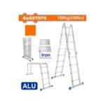 WADFOW ΠΟΛΥΜΟΡΦΙΚΗ ΣΚΑΛΑ ΑΛΟΥΜ. 4X4 ΣΚΑΛΟΠΑΤΙΑ (WLD7H44