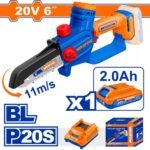 WADFOW ΣΕΤ ΑΛΥΣΟΠΡΙΟΝΟ ΚΛΑΔΕΥΤΙΚΟ ΜΠΑΤ. Li-ion 20V / 6" / 2Ah / 1 ΜΠΑΤ BL Motor (WCLP562E)