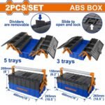 WADFOW ΣΕΤ ΕΡΓΑΛΕΙΟΘΗΚΕΣ ΠΛΑΣΤΙΚΕΣ 2ΤΕΜ (WTB4308)