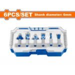 WADFOW ΣΕΤ ΜΑΧΑΙΡΙΑ ΡΟΥΤΕΡ 6mm 6ΤΕΜ