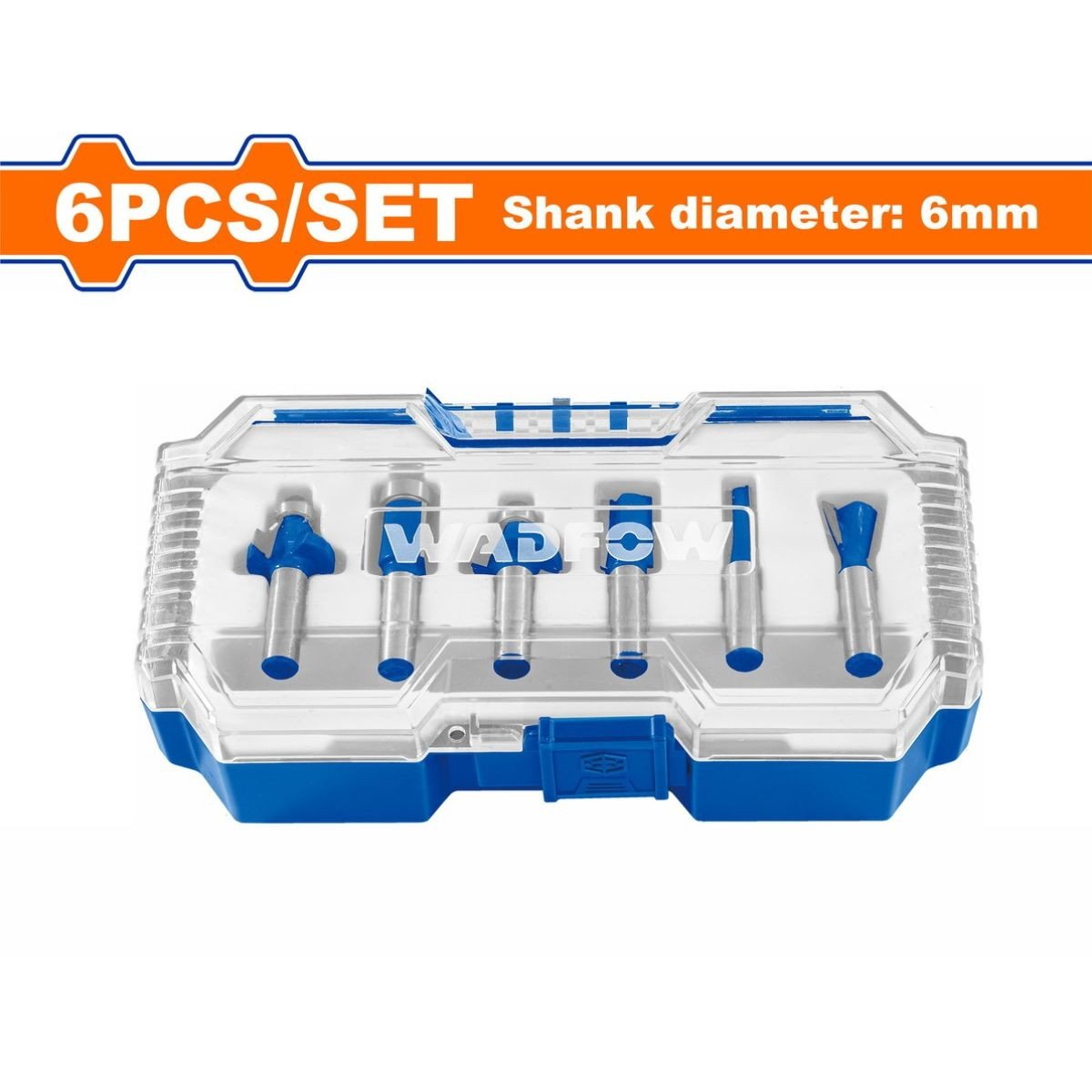 WADFOW ΣΕΤ ΜΑΧΑΙΡΙΑ ΡΟΥΤΕΡ 6mm 6ΤΕΜ