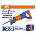 WADFOW ΣΠΑΘΟΣΕΓΑ ΜΠΑΤ. Li-ion 20V ΧΩΡΙΣ ΜΠΑΤΑΡΙΑ & ΦΟΡΤΙΣΤΗ (WLR15115)