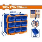 WADFOW ΣΥΡΤΑΡΙΕΡΑ ΑΠΟΘΗΚΕΥΣΗΣ ME ΣΚΑΦΑΚΙΑ 380X170X320mm (WTB8330)