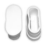 WHITE RUBBER CAPS OVAL